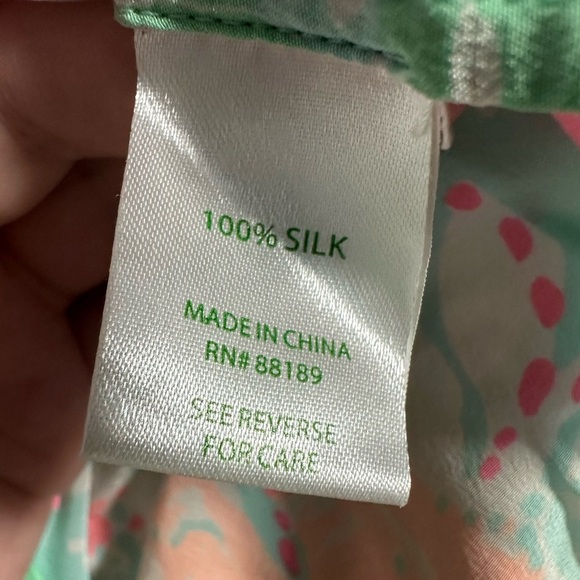 Lilly Pulitzer Elsa Blouse in Poolside Blue Beach Walk Size Small - Picture 8 of 9